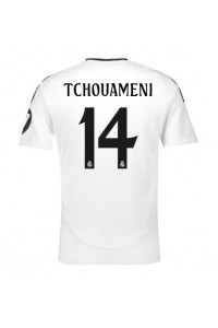 Fotbalové Dres Real Madrid Aurelien Tchouameni #14 Domácí Oblečení 2024-25 Krátký Rukáv